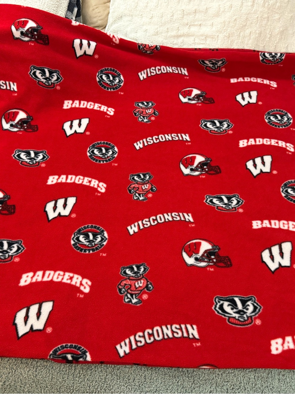 Wisconsin Badgers 44” X 60” Sewn Reversible Throw